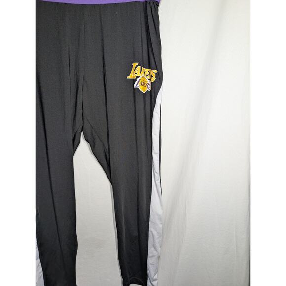 NBA Los Angeles Lakers Womens Athletic Legging Pants Sz 2XL Logo Spell Out Band - Picture 2 of 7